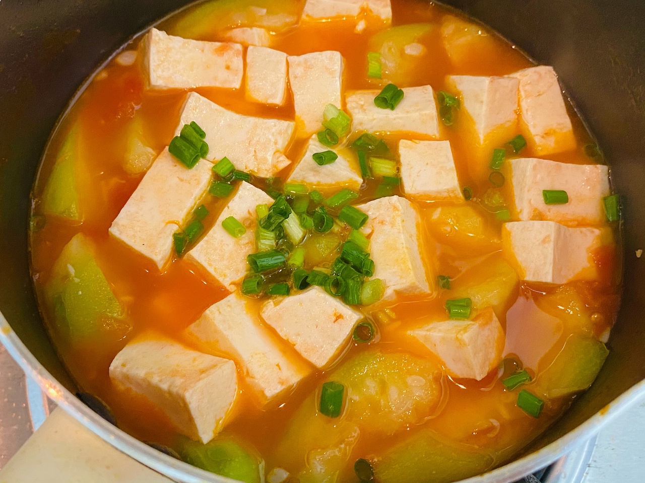 番茄丝瓜豆腐汤