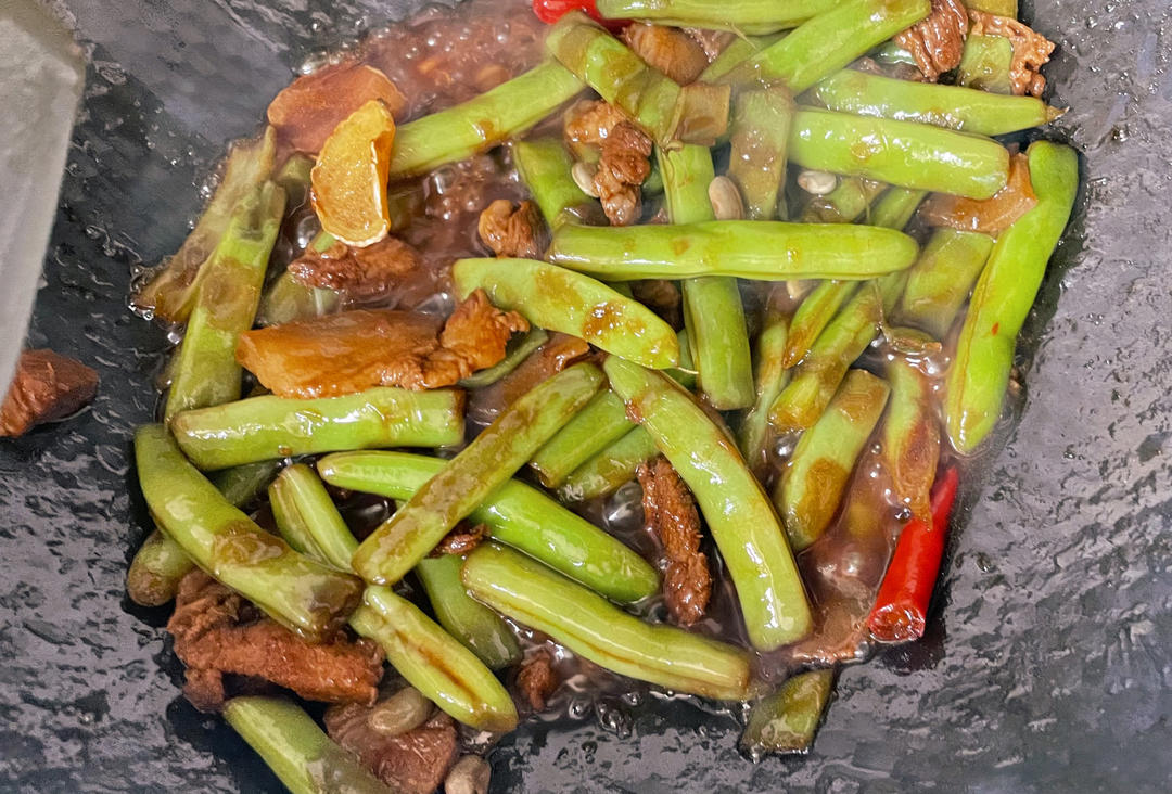 四季豆烧肉