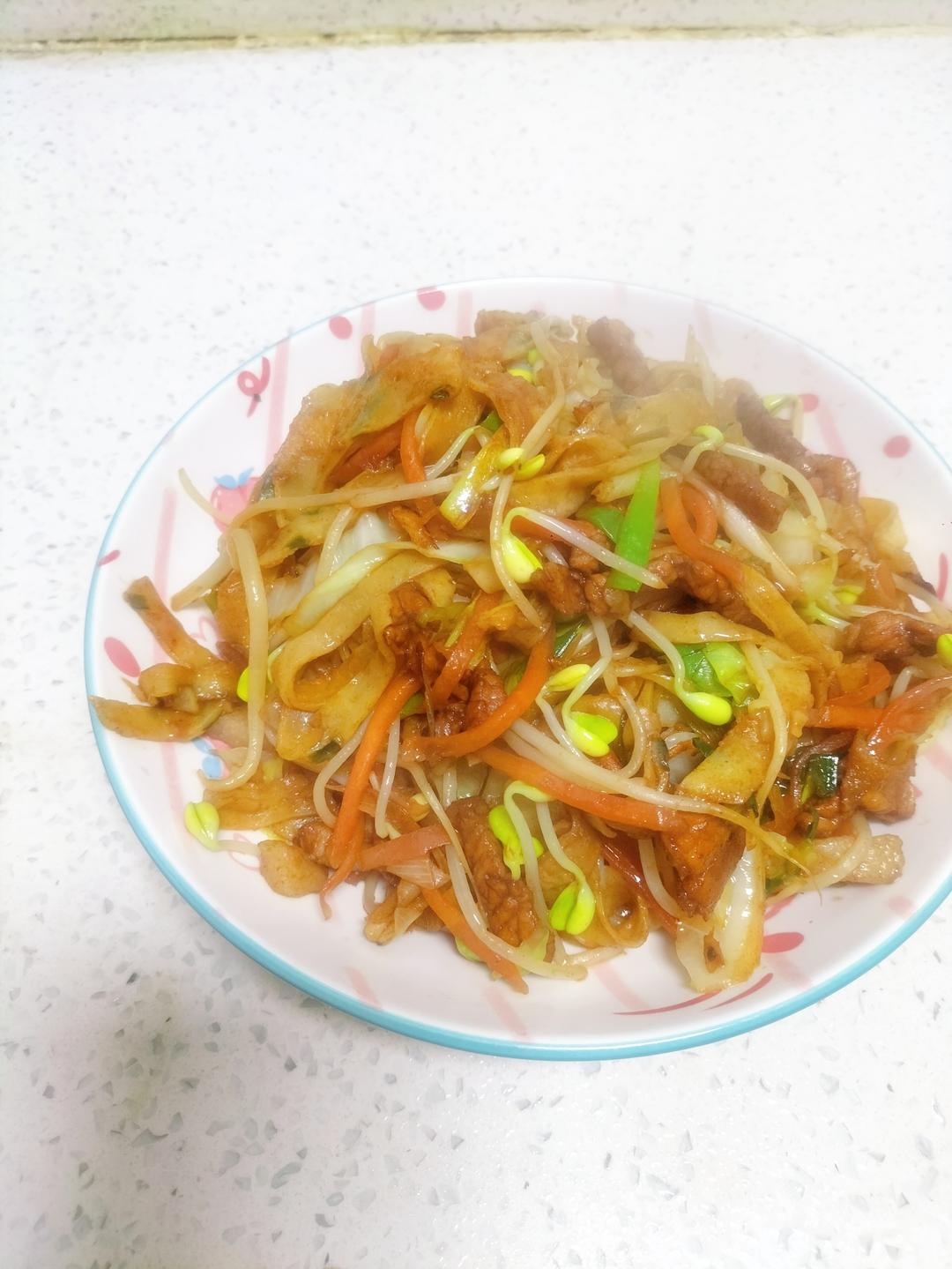 肉丝炒饼