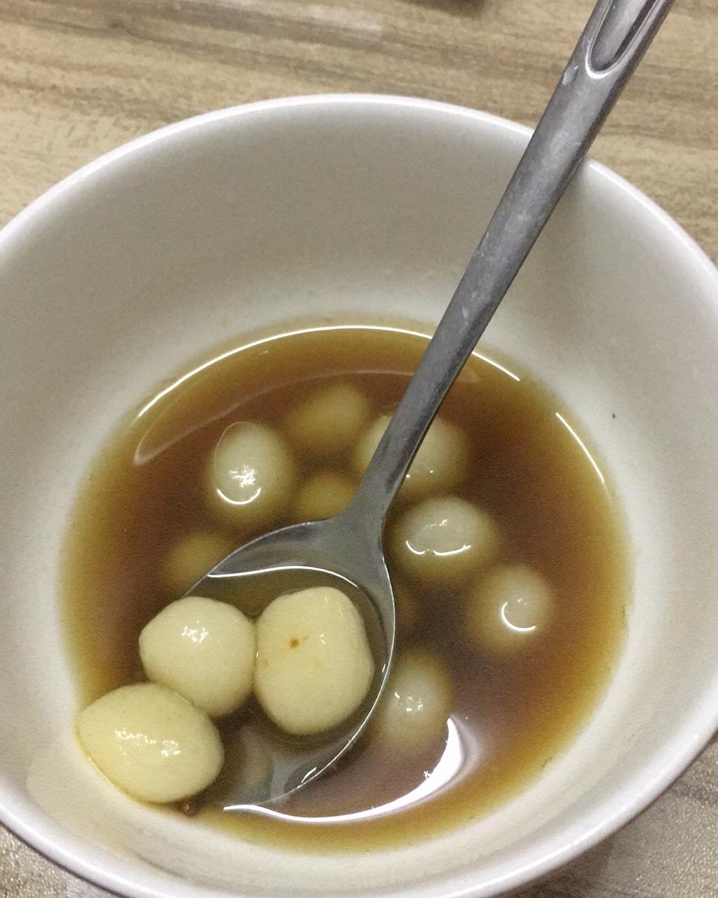 浩瑜201707做的姜汁红薯小汤圆