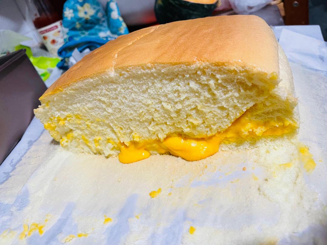堪比柯基屁股
爆浆芝士🧀古早蛋糕