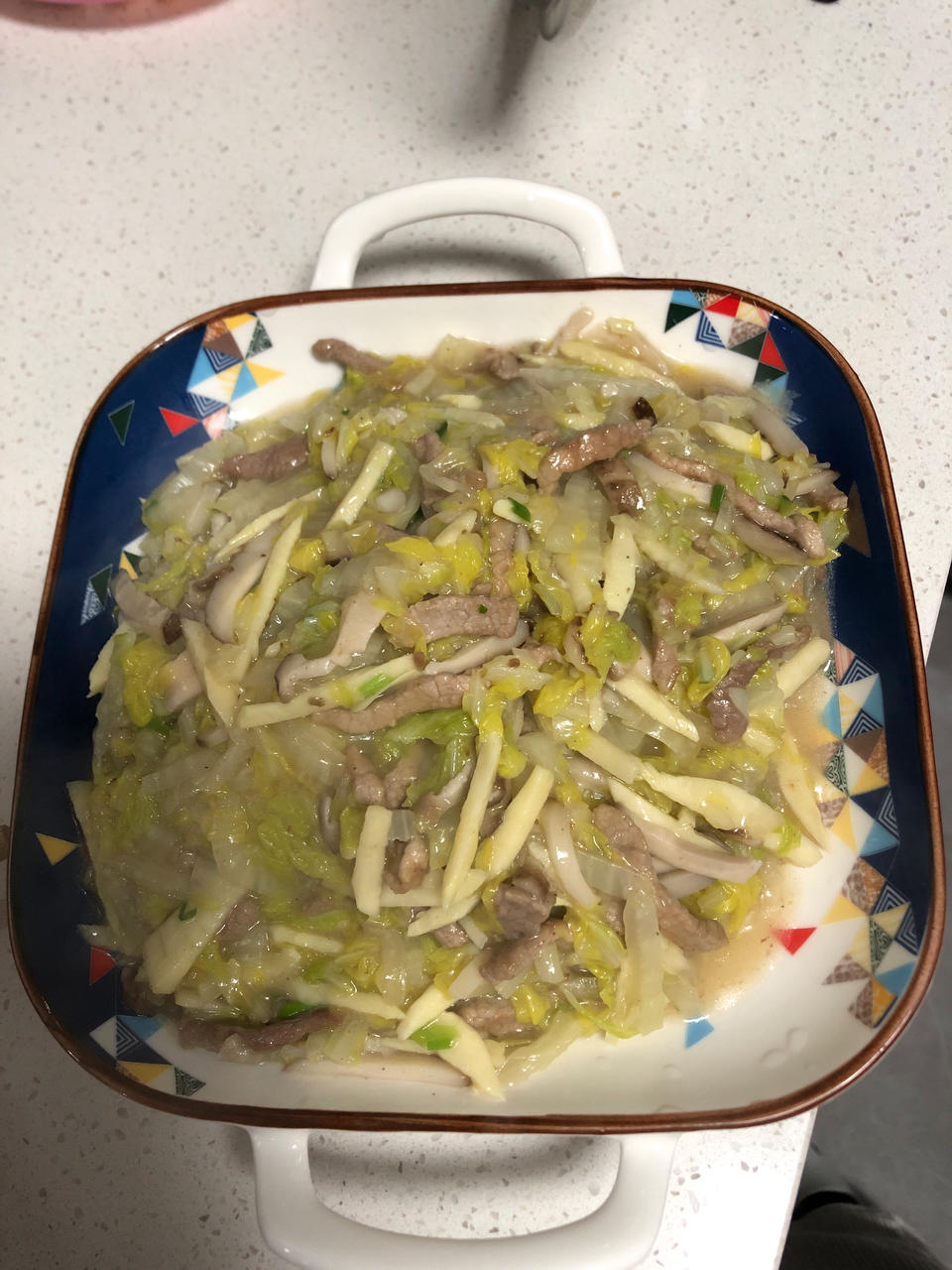 白菜烂糊肉丝