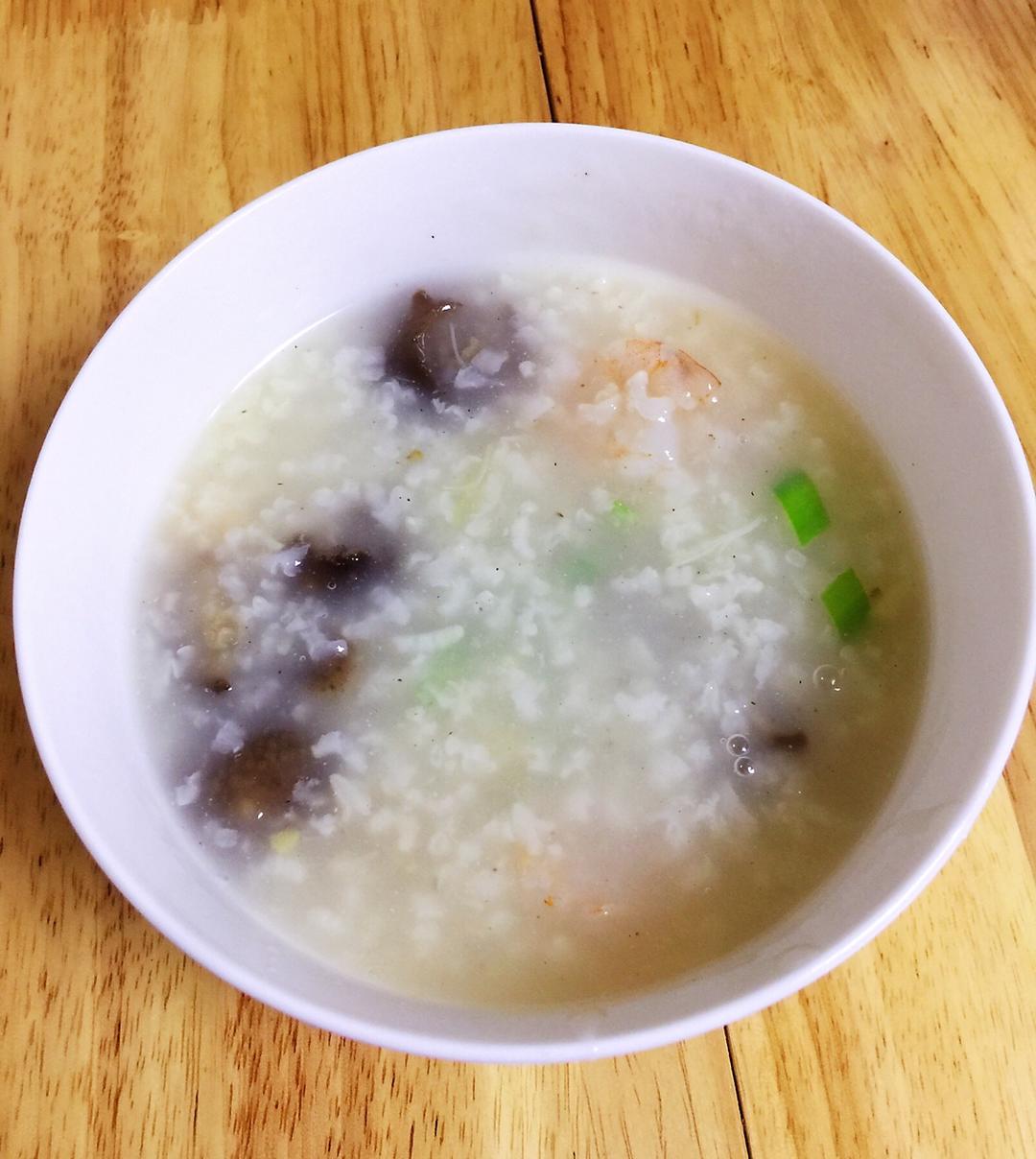 海参虾仁干贝粥