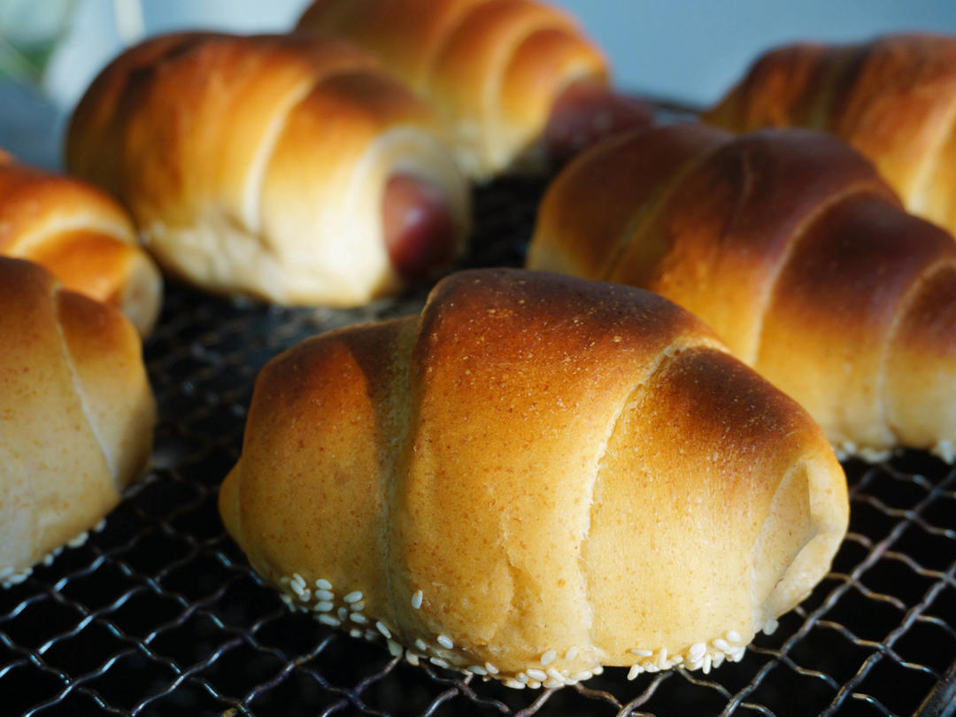这个全麦香肠卷好吃的有点过分了啊