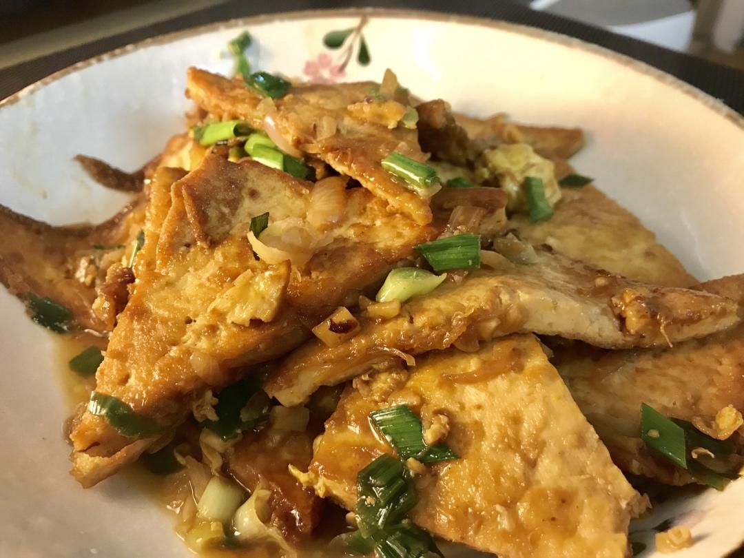焖煎豆腐