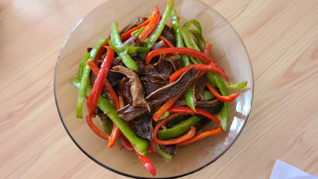 青椒炒猪肚丝