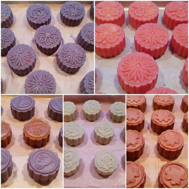 绿豆沙蛋黄冰皮月饼