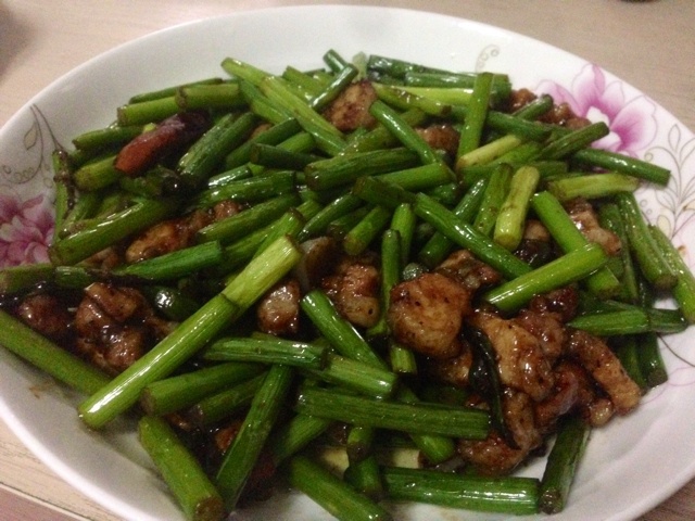 蒜薹炒肉丝