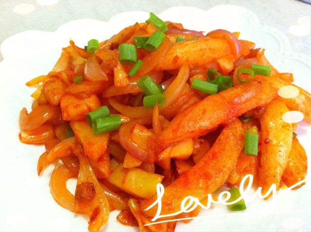 泡菜炒年糕