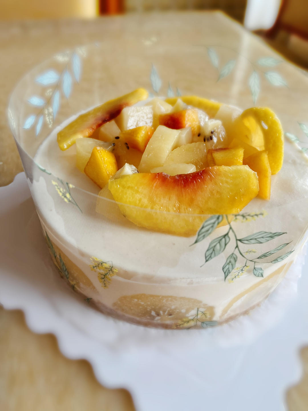 蓝莓慕斯蛋糕（奶油版，附蓝莓酱做法）