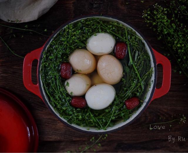 三月三.荠菜煮鸡蛋的做法