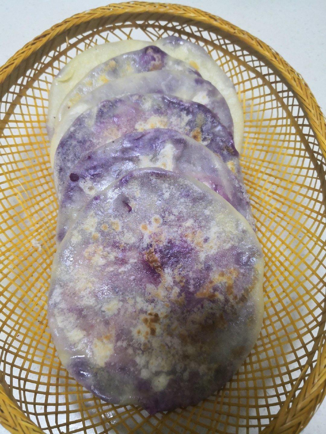烫面紫薯饼