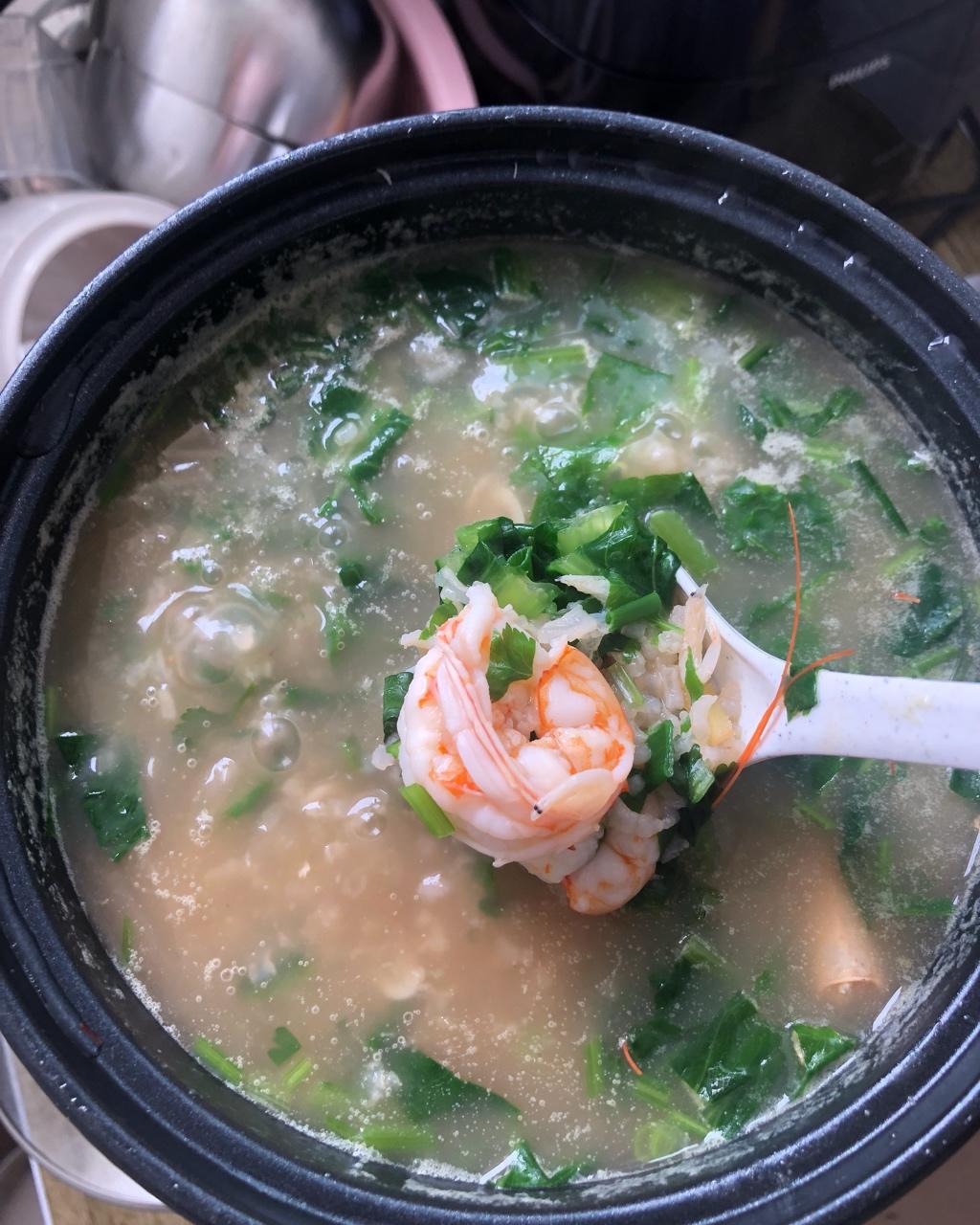鲜虾砂锅粥