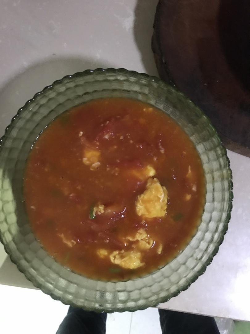 番茄炒鸡蛋（超浓的番茄味）