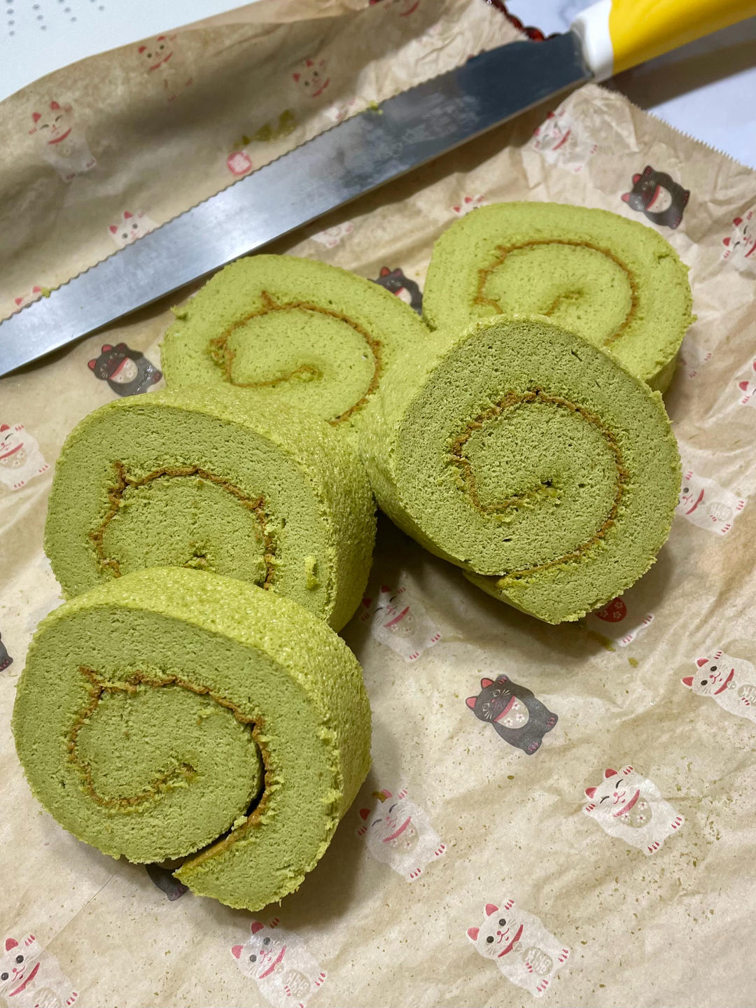 毛巾面抹茶蛋糕卷‼️柔软细腻‼️抹茶控必学
