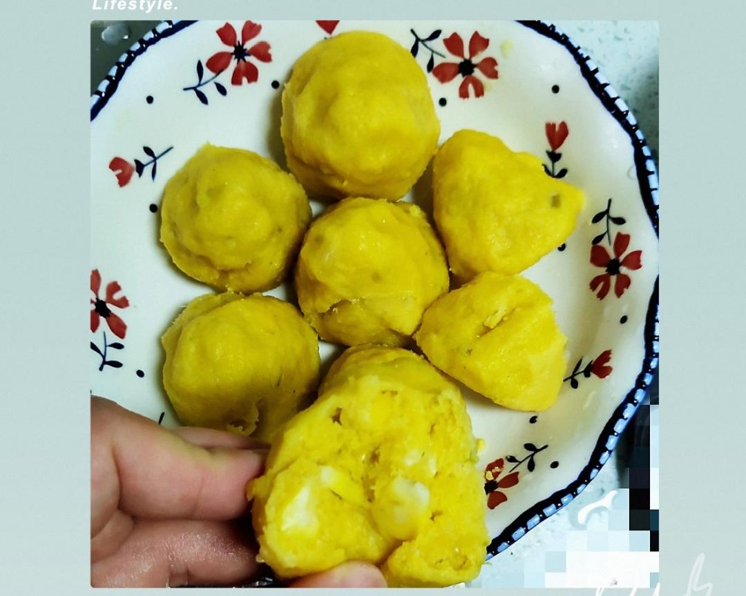 贝贝南瓜玉米窝头的做法