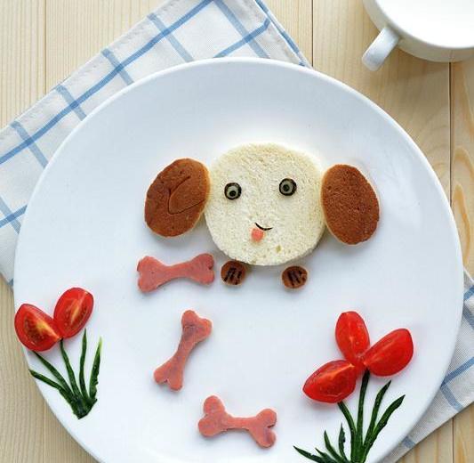 有趣又有爱的小狗早餐的做法