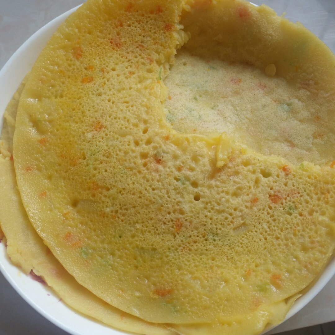 快手早餐之胡萝卜鸡蛋煎饼