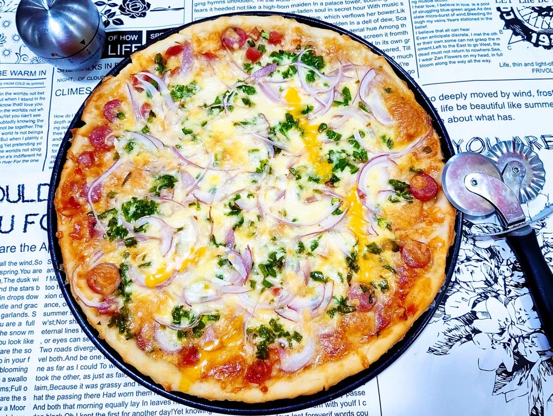 儿子说比BSK好吃的披萨（含披萨酱、饼底做法）