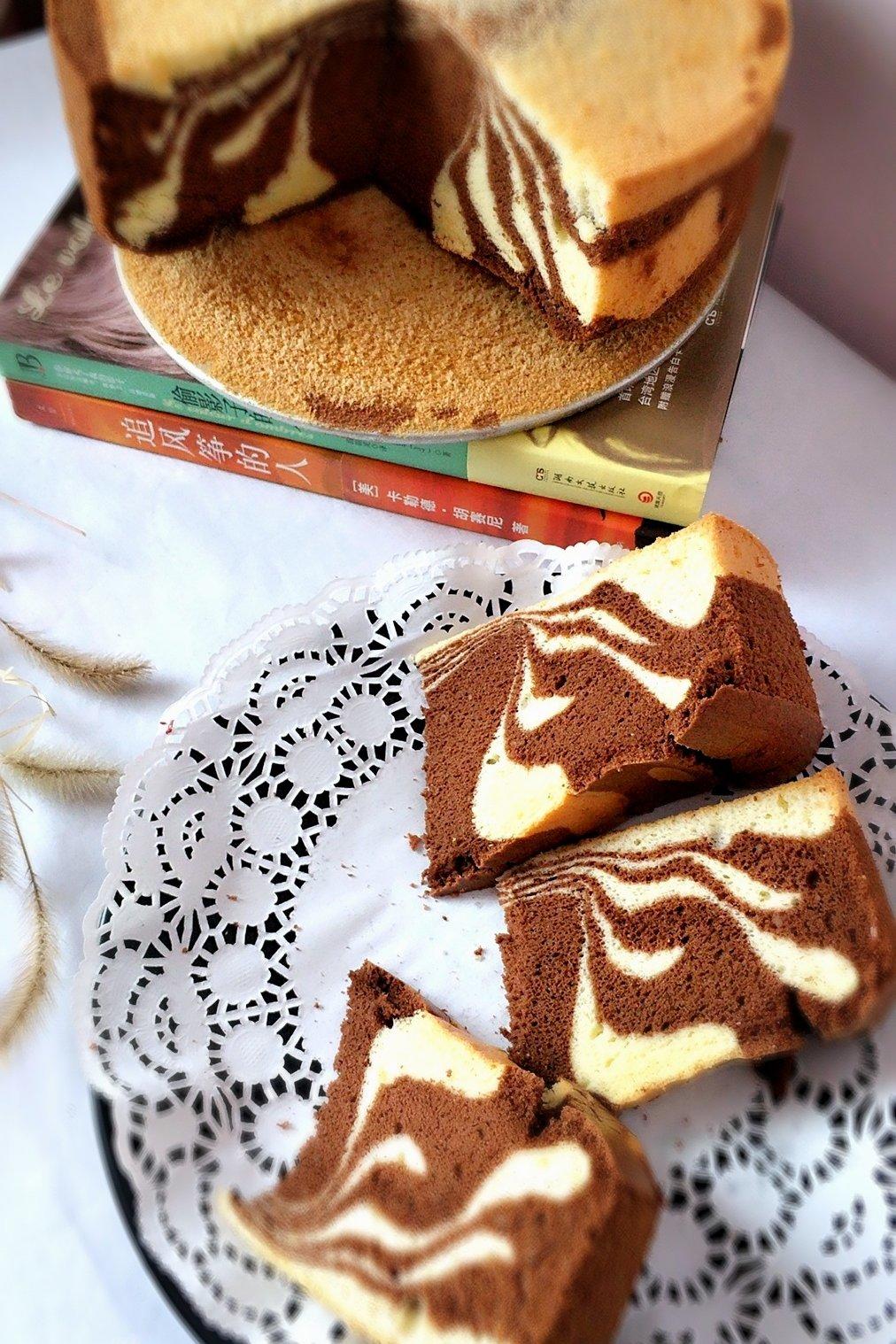 斑马纹戚风蛋糕