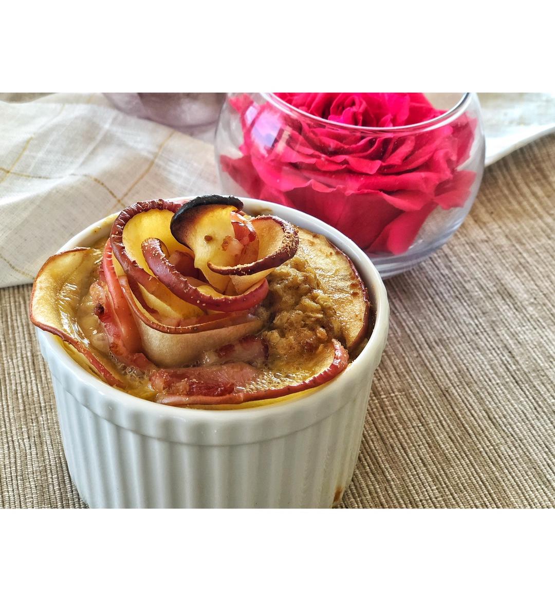 苹果培根花烤燕麦布丁【健康一锅端】