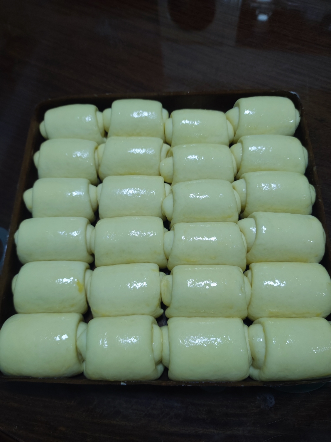 淡奶油小方包                          （快手一次发酵）的做法 步骤15