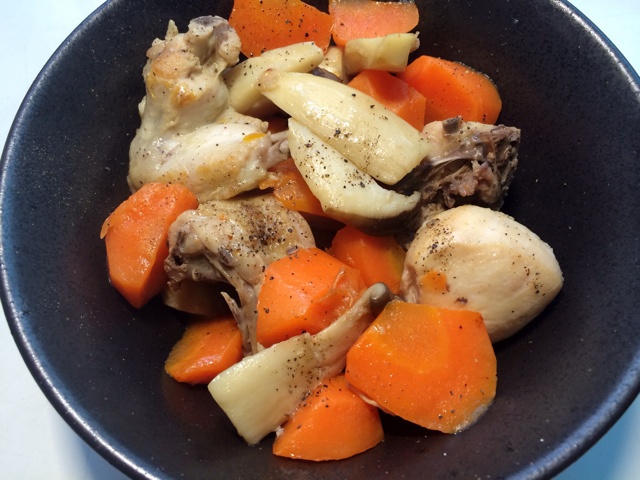 鸡肉杏鲍菇盐煮