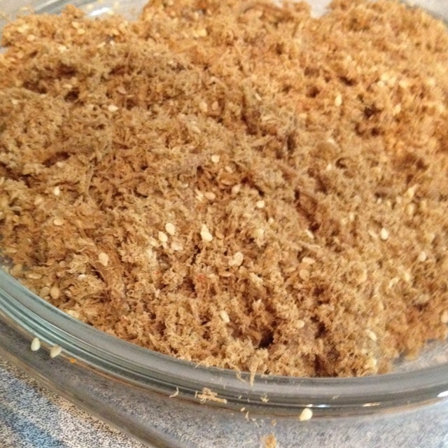 自制面包机肉松