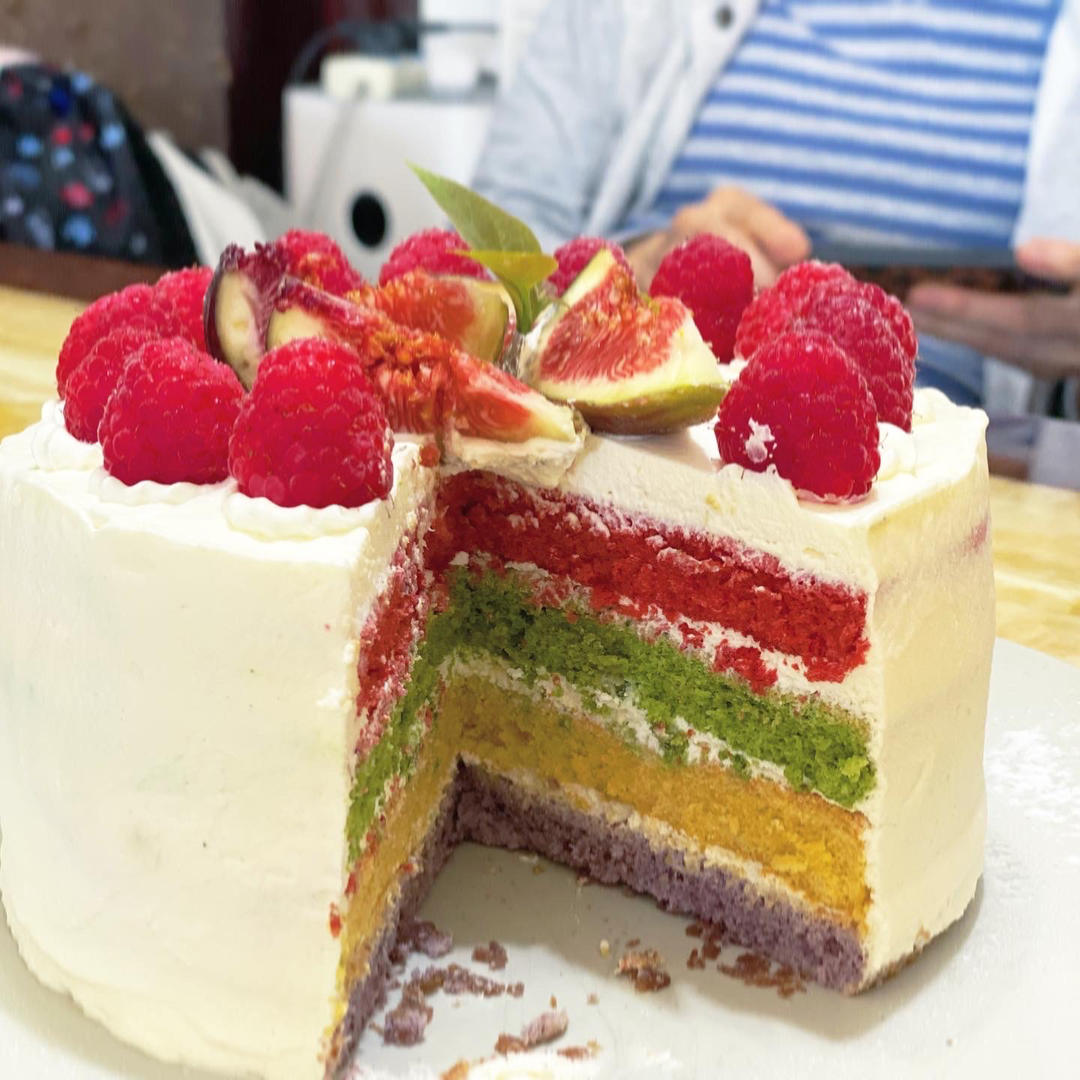 （6寸）彩虹🌈蛋糕胚（无色素）