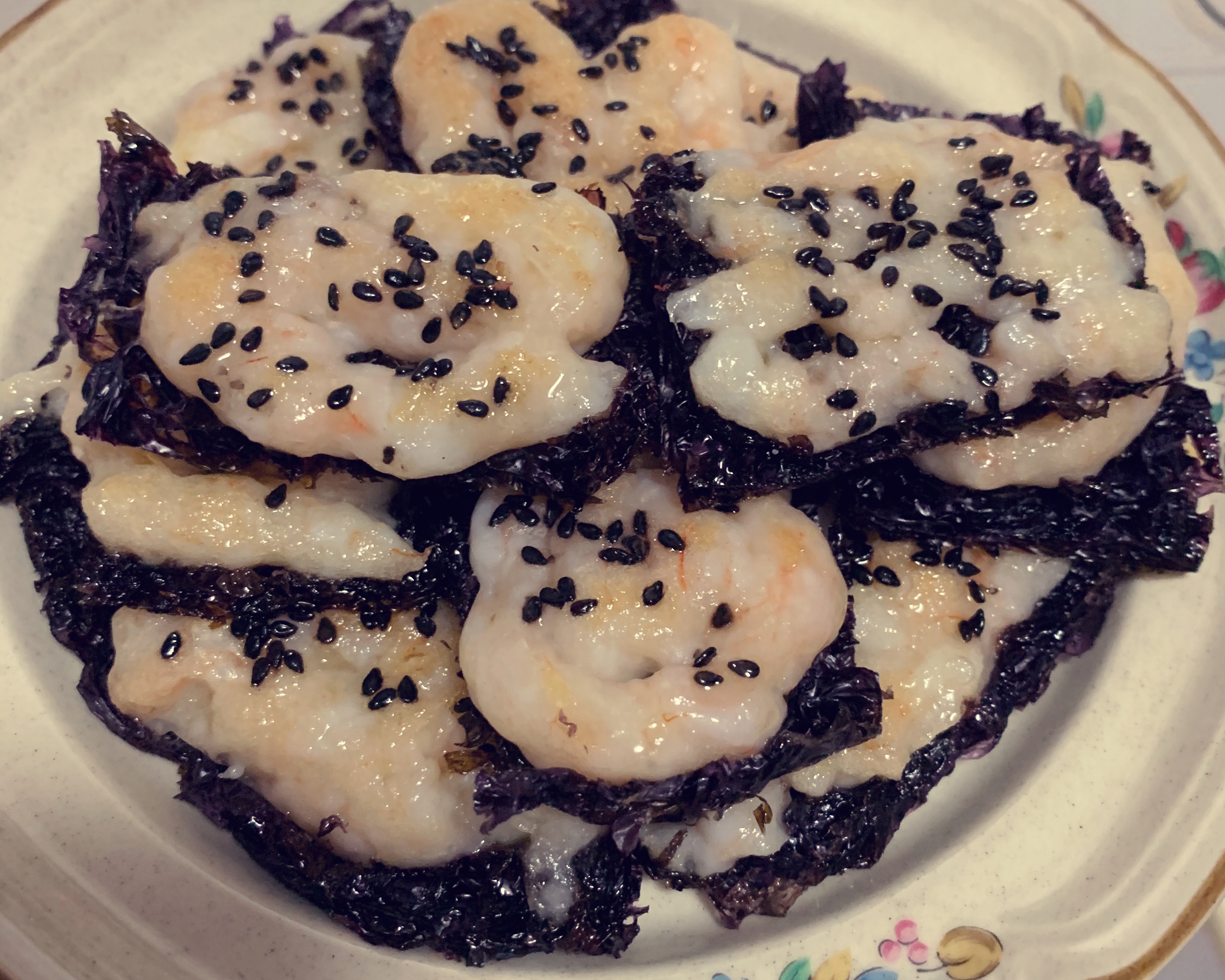 TA厨房～紫菜虾饼