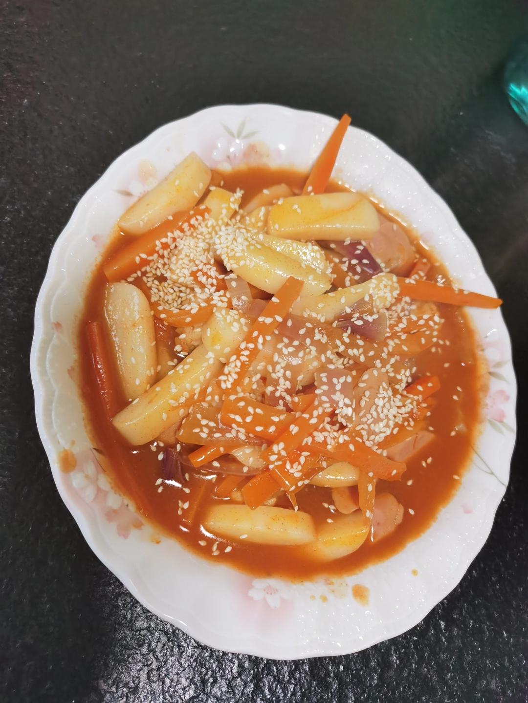 韩式辣炒年糕（or网红芝士套路之芝心年糕）