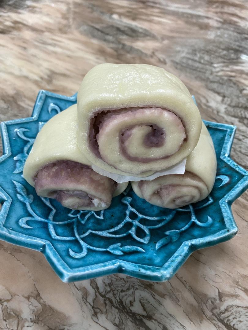 麦肥兜兜做的豆沙花卷豆沙卷(红豆沙花卷)