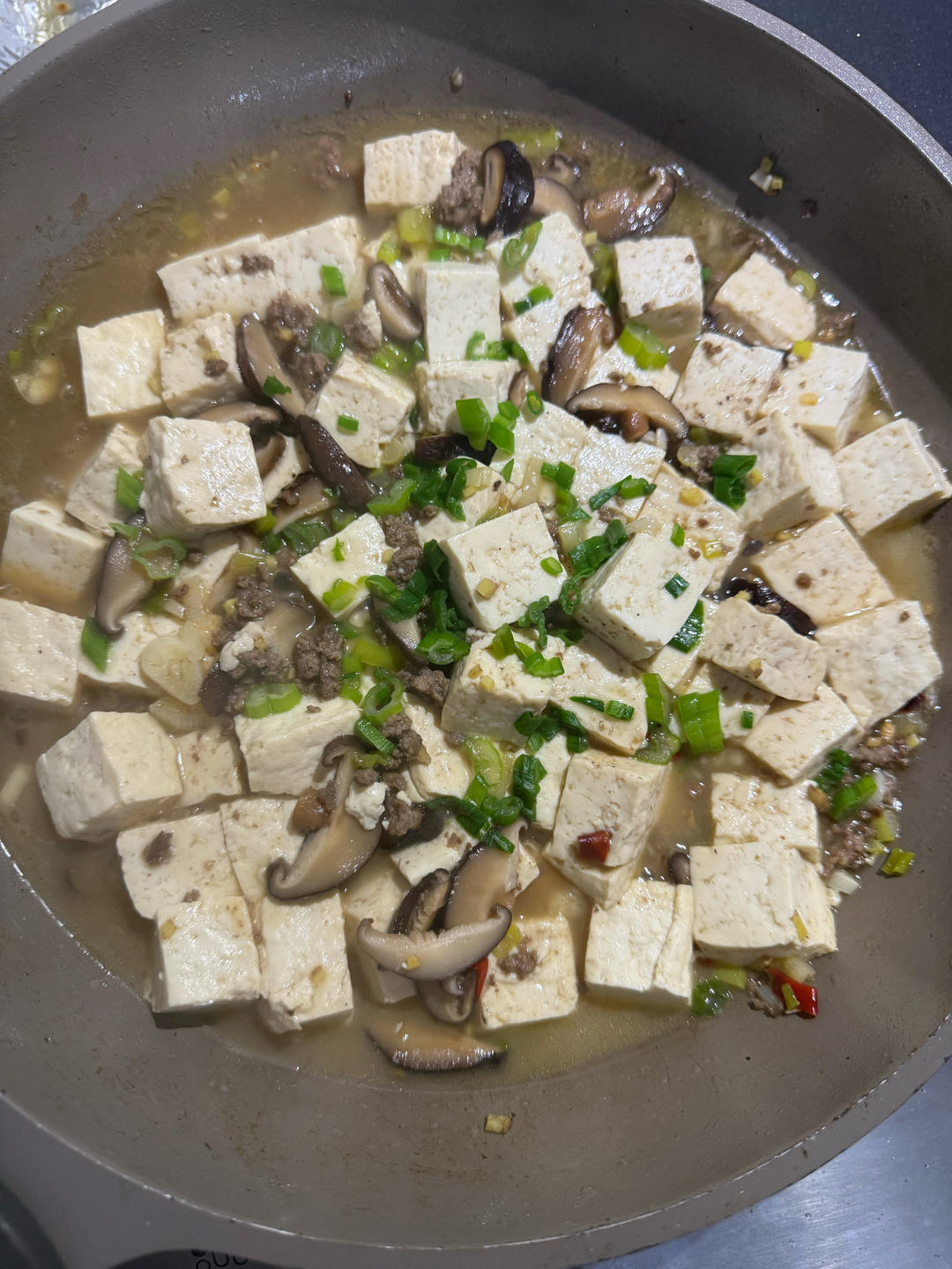 超级下饭的香菇肉沫豆腐