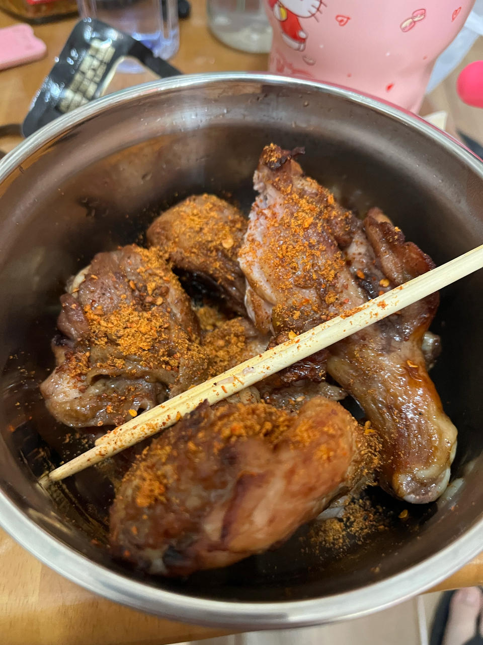 空气炸锅烤鸡腿