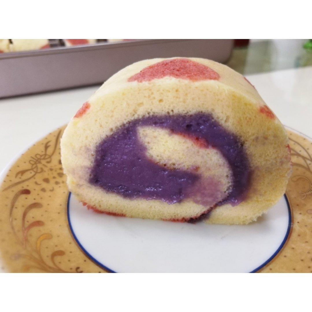 紫薯奶油蛋糕卷