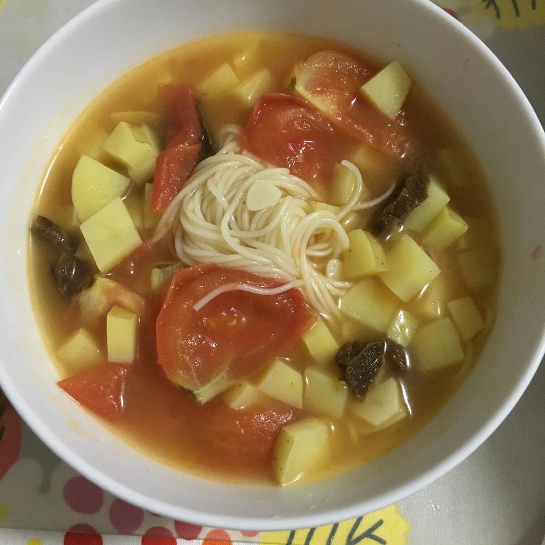 西红柿土豆面