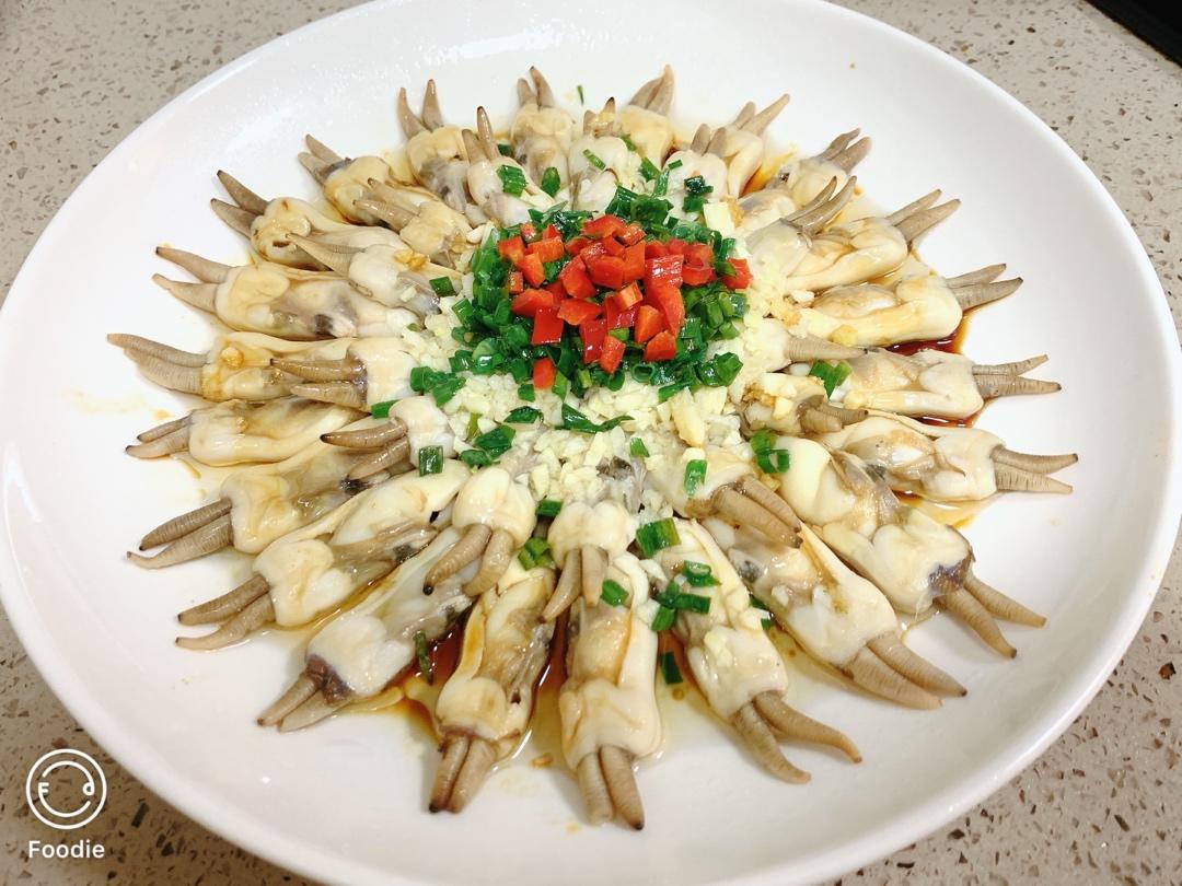 葱香蒜蓉双椒蛏子