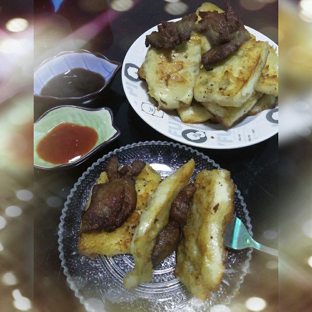 鸡蛋煎馒头片