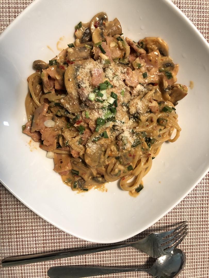 【姜食堂3】姜·猪·面 Korean style rosé spaghetti