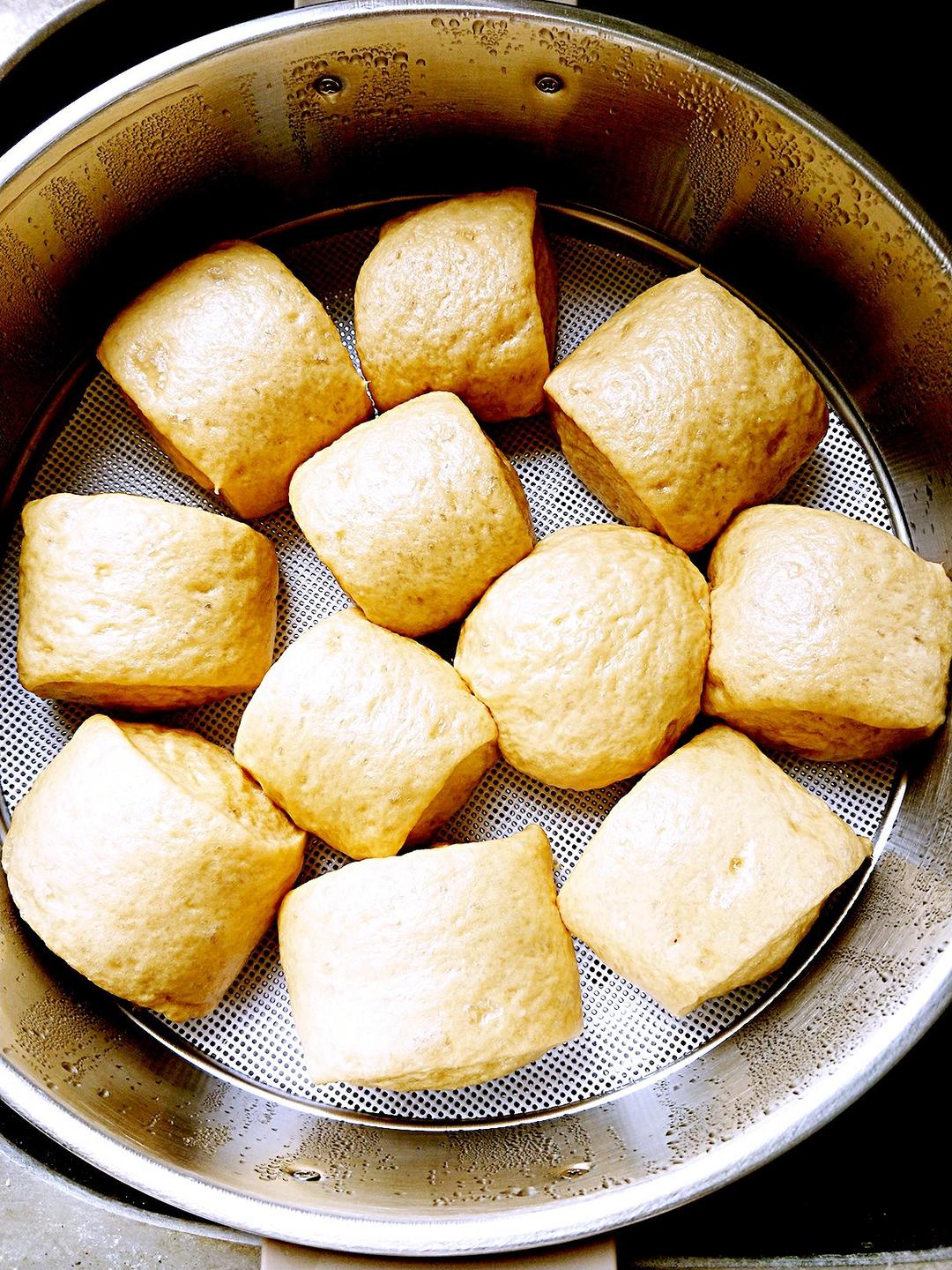 有着面包口感的红糖馒头（一次发酵）