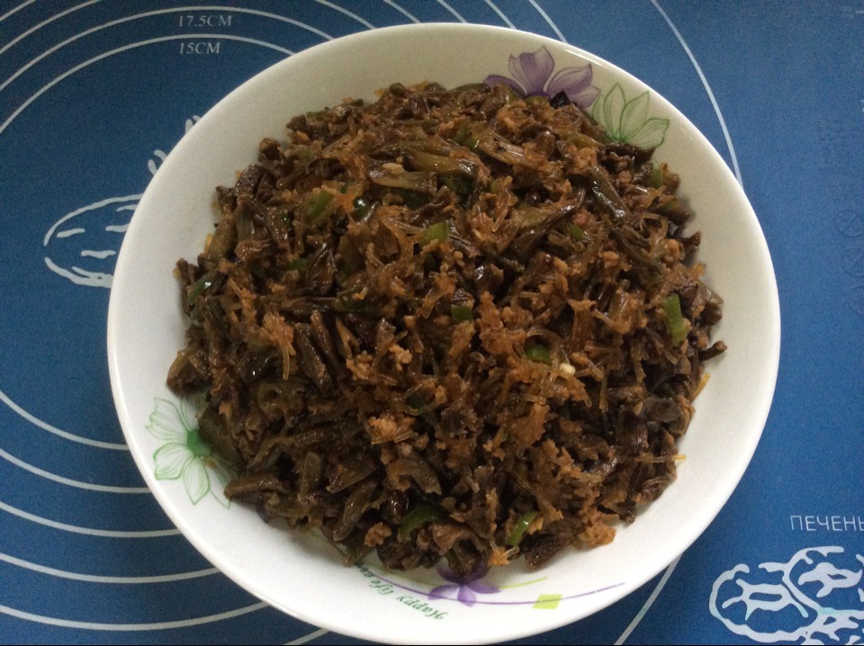 香辣扑豆角蒸肉