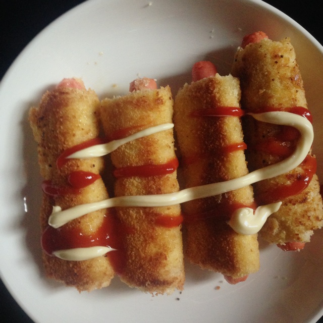 芝士香肠土司卷