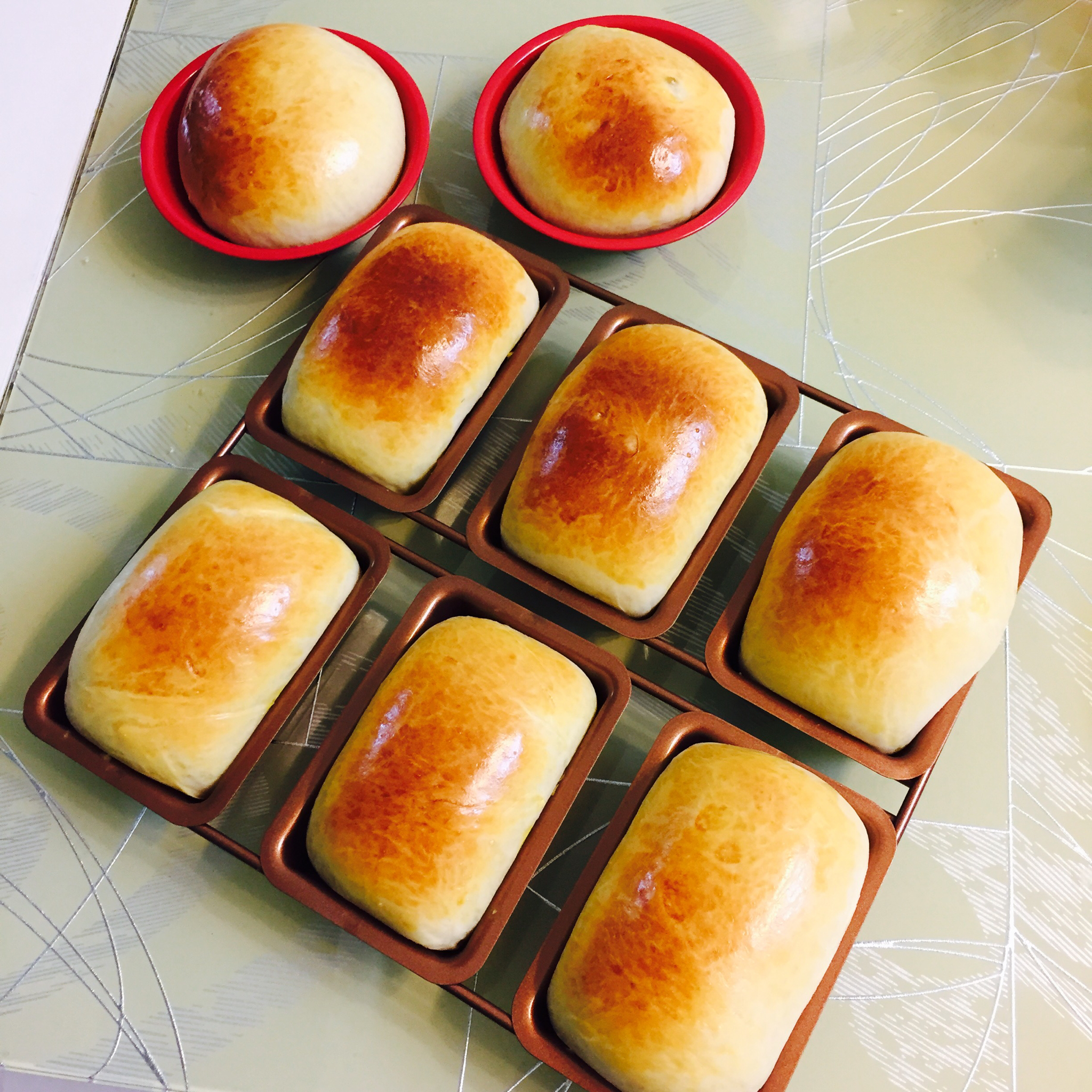 北海道红豆乳酪牛奶小面包