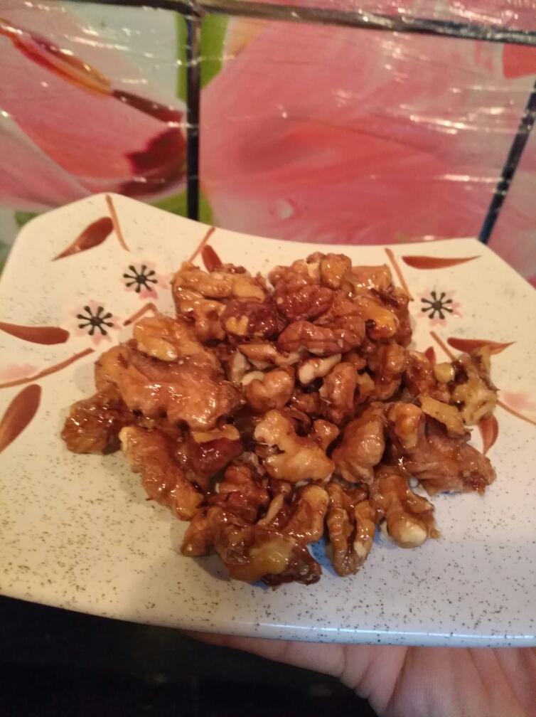 冰糖核桃的做法