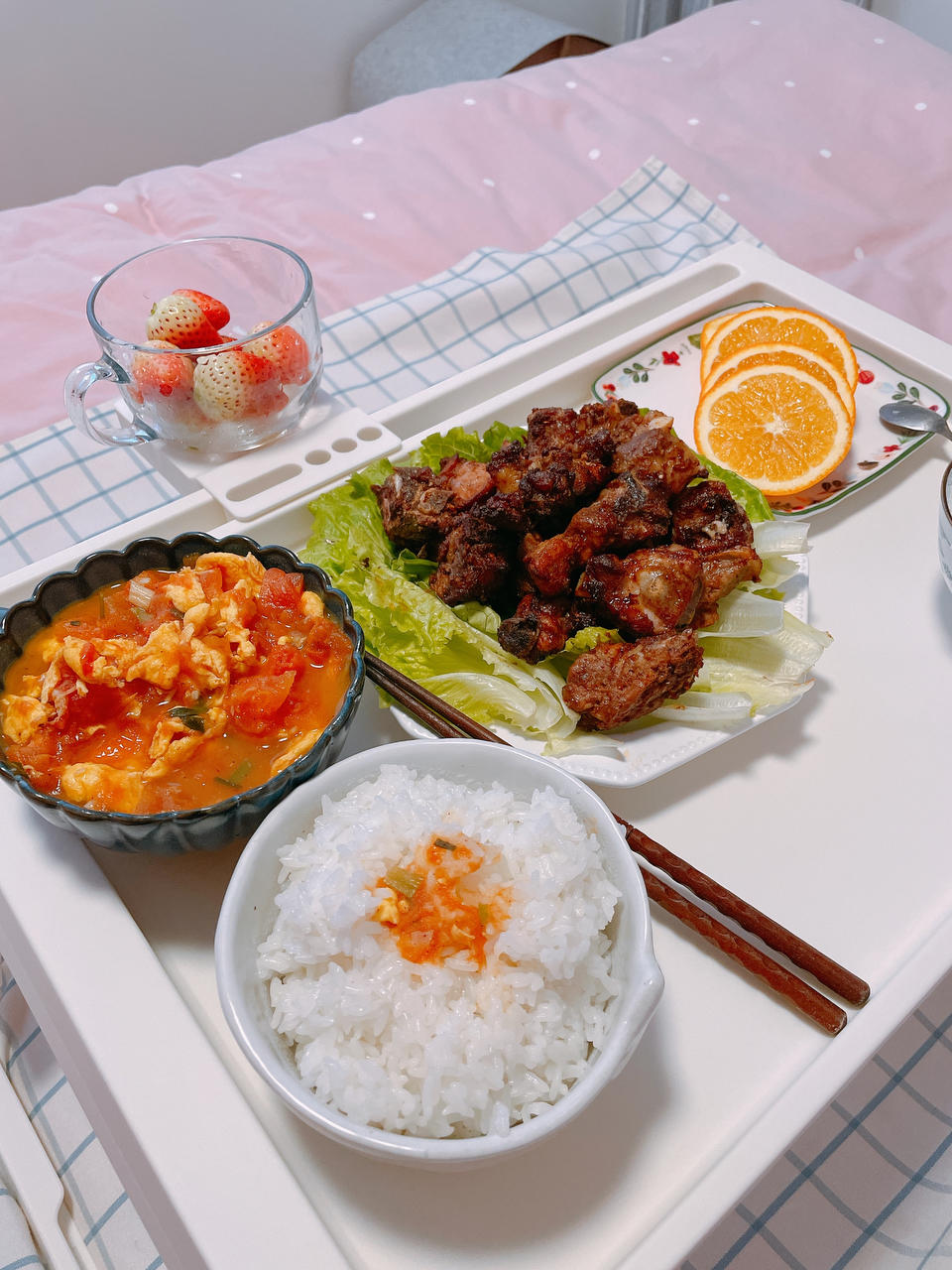 鲜嫩多汁的蒜香烤排骨（空气炸锅版）