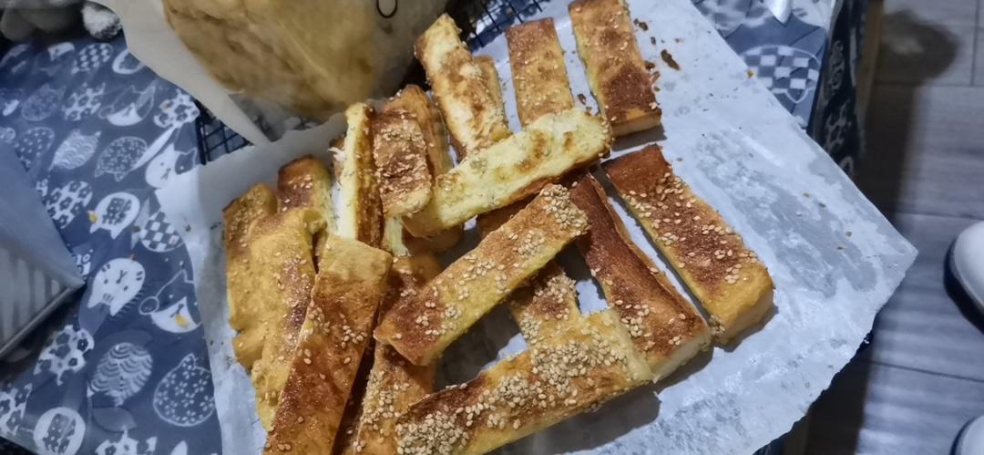 鸡蛋牛奶烤吐司块