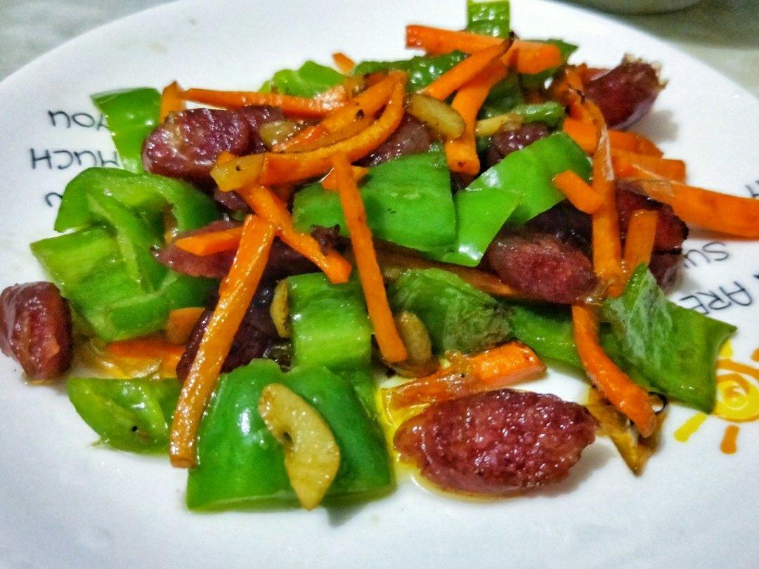 青椒炒腊肠