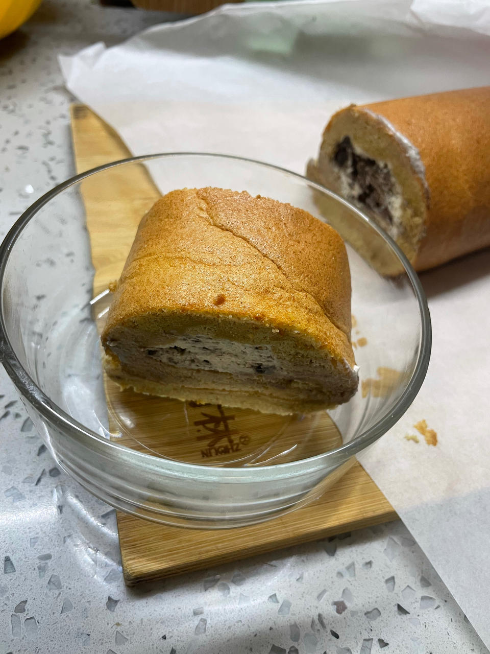 吃一次爱上 #伯爵红茶奥利奥蛋糕卷