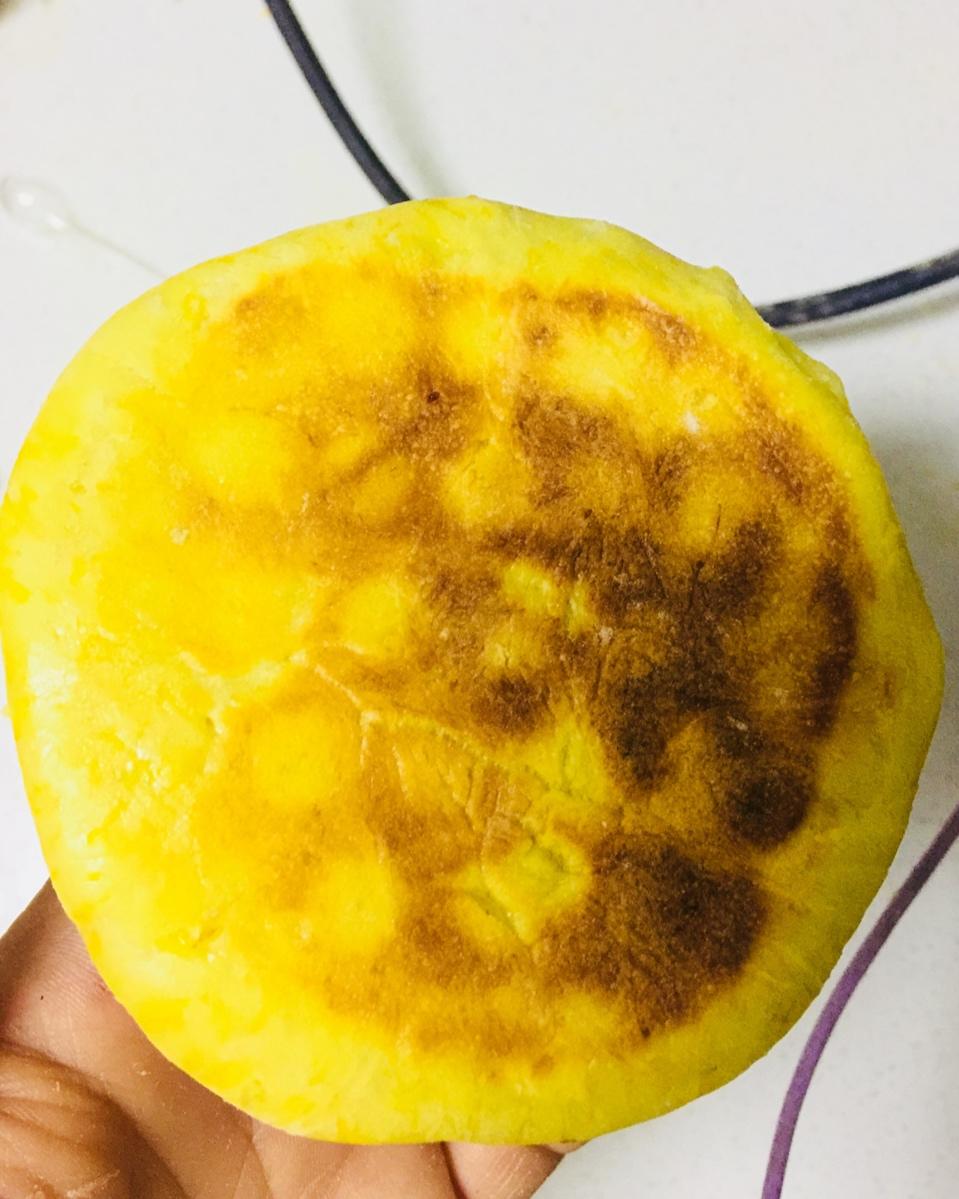 堂妈小厨——发面南瓜饼