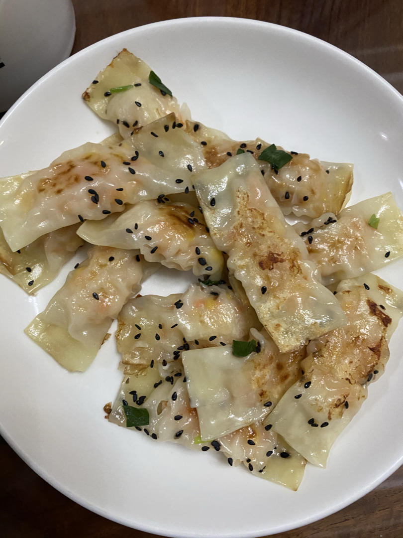 鲜香味美㊙️玉米虾仁锅贴